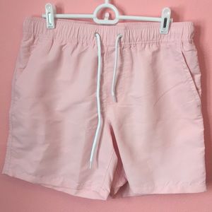 pink swim trunks • forever 21